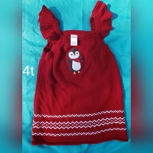 Girl's knitted winter dress